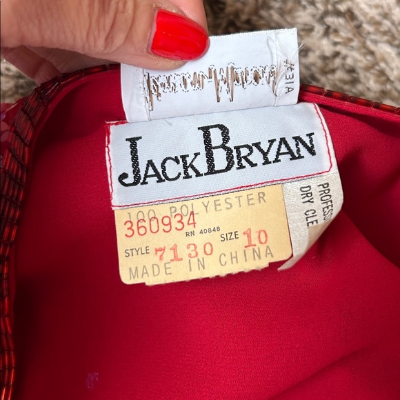 Vtg Vintage 1970s 1980s Designer Jack Bryan Flyaway Floral Sequin Jacket - Picture 9 of 9